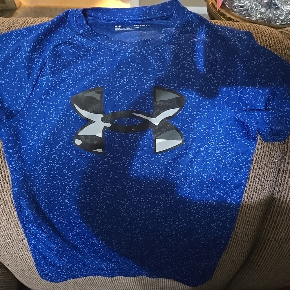 Under Armour Cobalt Blue Tee with White Accents
